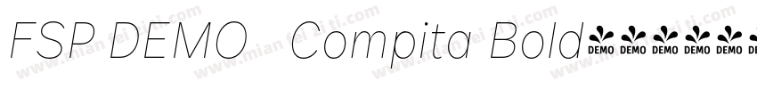 FSP DEMO   Compita Bold字体转换